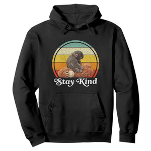 Punch Mokey Hoodie Viral Trend Baby Monkey Stay Kind TS14 Black Print Your Wear