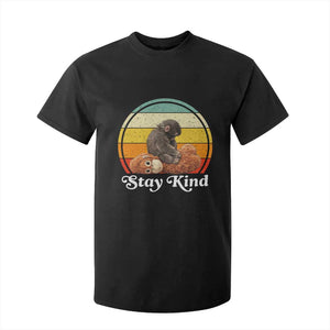 Punch Mokey T Shirt For Kid Viral Trend Baby Monkey Stay Kind TS14 Black Print Your Wear