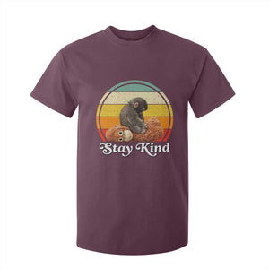 Punch Mokey T Shirt For Kid Viral Trend Baby Monkey Stay Kind TS14 Maroon Print Your Wear