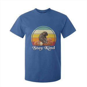 Punch Mokey T Shirt For Kid Viral Trend Baby Monkey Stay Kind TS14 Royal Blue Print Your Wear
