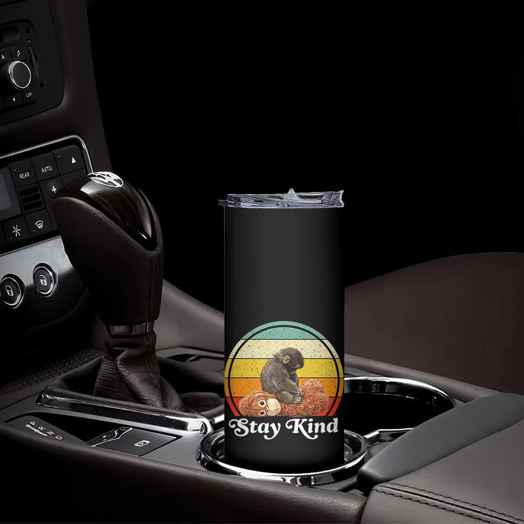 Punch Mokey Skinny Tumbler Viral Trend Baby Monkey Stay Kind TS14 Print Your Wear