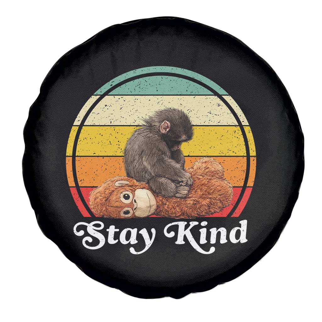 Punch Mokey Spare Tire Cover Viral Trend Baby Monkey Stay Kind TS14 Print Your Wear