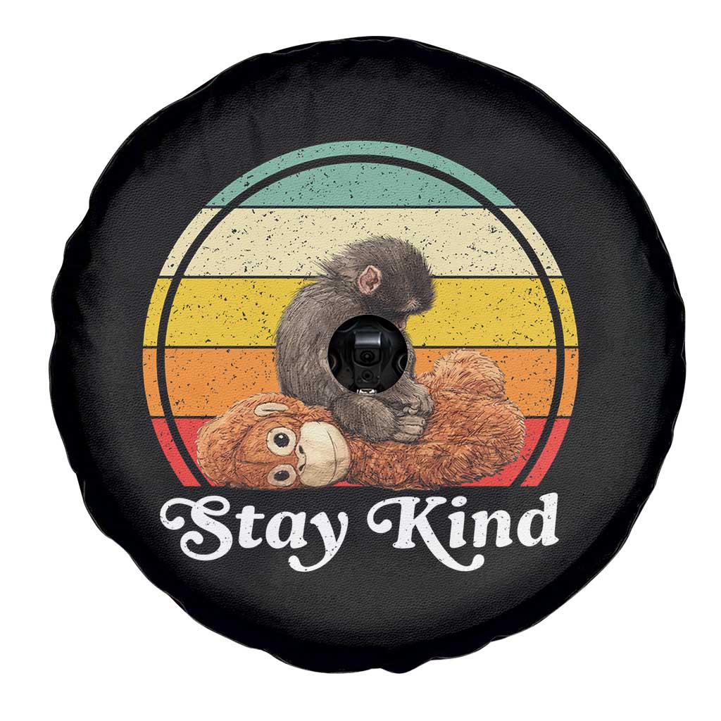 Punch Mokey Spare Tire Cover Viral Trend Baby Monkey Stay Kind TS14 Print Your Wear