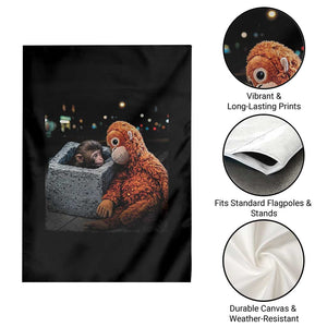 Punch Mokey Garden Flag Viral Trend Baby Monkey Streets Meme TS14 Print Your Wear