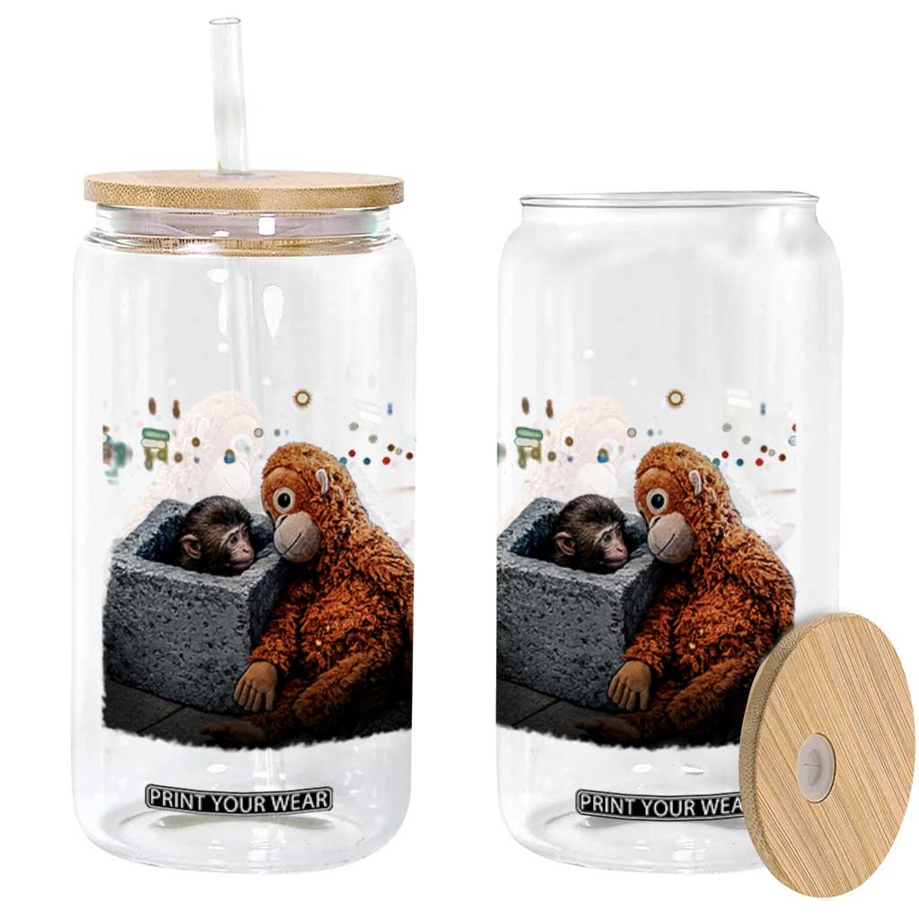 Punch Mokey Glass Can Viral Trend Baby Monkey Streets Meme TS14 Print Your Wear