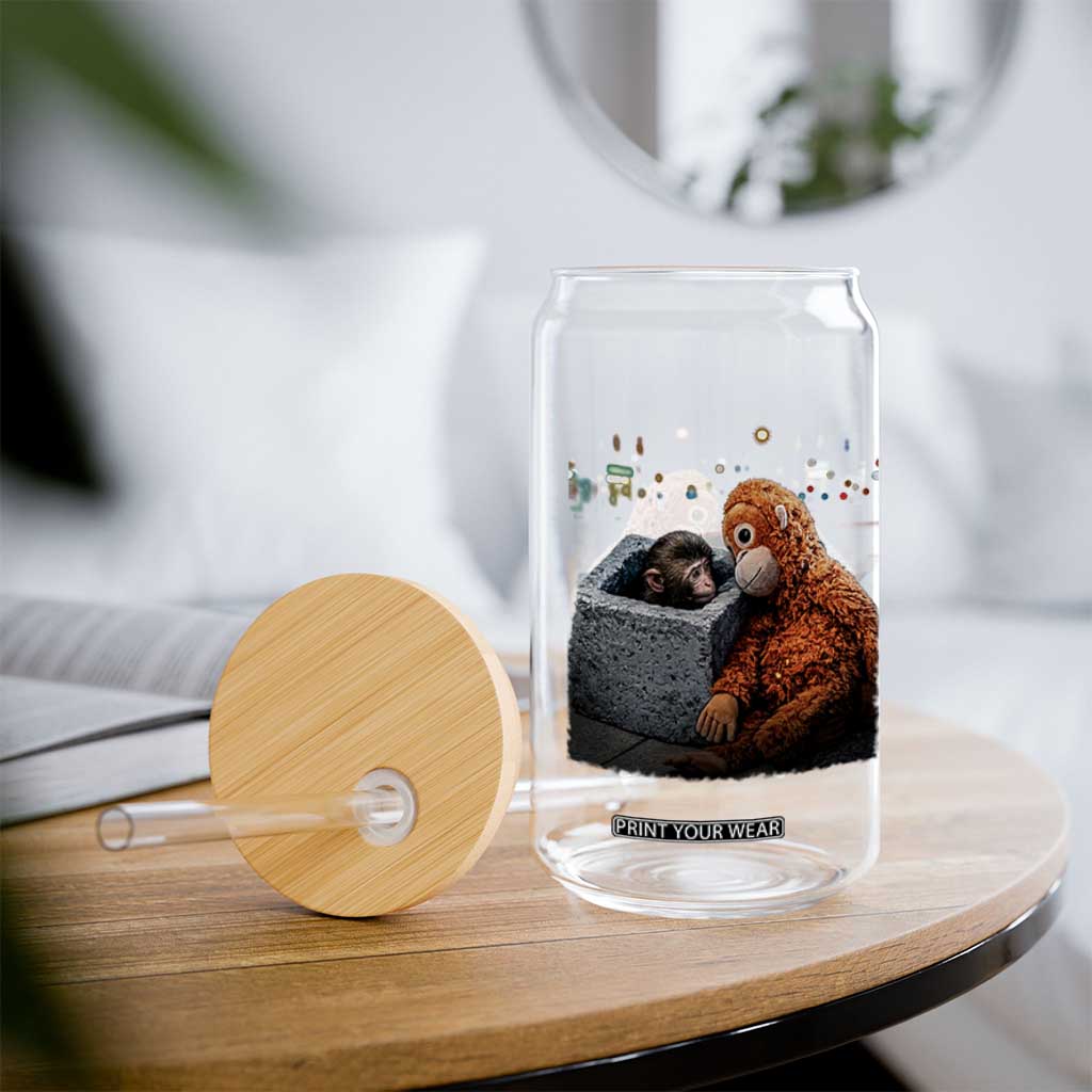 Punch Mokey Glass Can Viral Trend Baby Monkey Streets Meme TS14 Print Your Wear