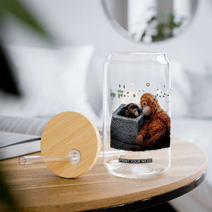 Punch Mokey Glass Can Viral Trend Baby Monkey Streets Meme TS14 Print Your Wear