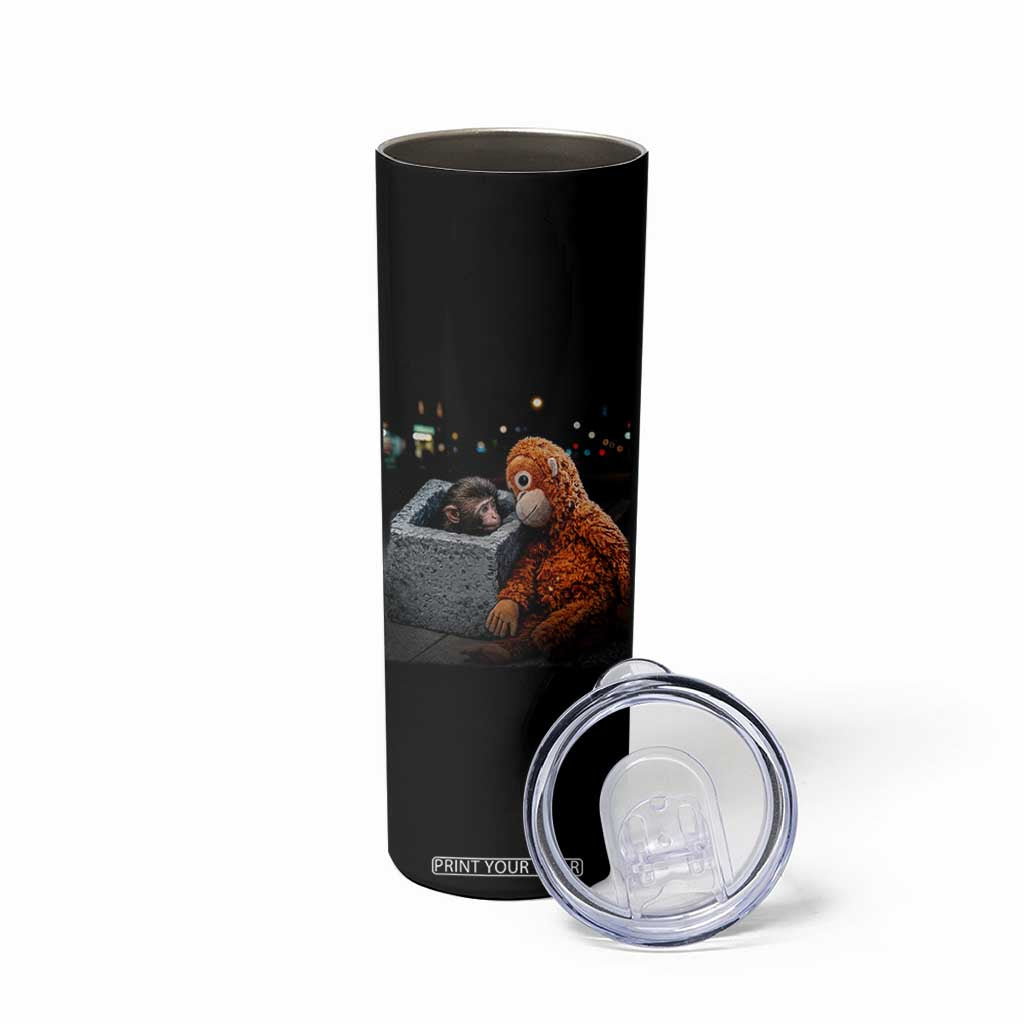 Punch Mokey Skinny Tumbler Viral Trend Baby Monkey Streets Meme TS14 Print Your Wear