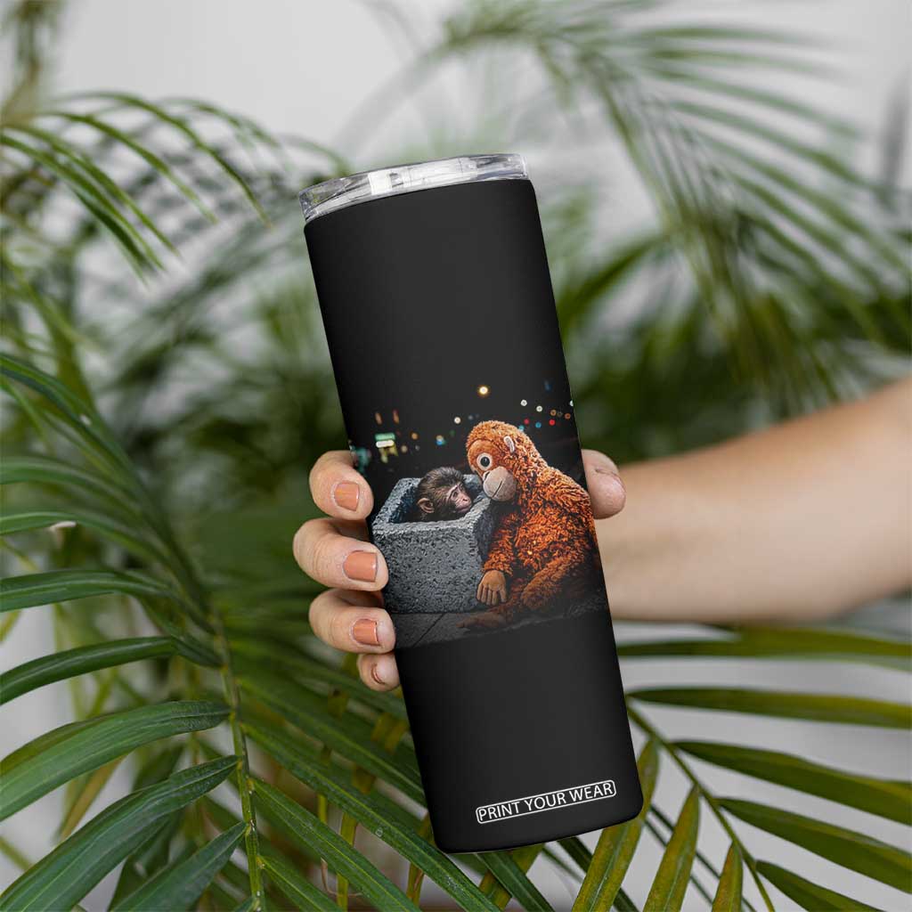Punch Mokey Skinny Tumbler Viral Trend Baby Monkey Streets Meme TS14 Print Your Wear