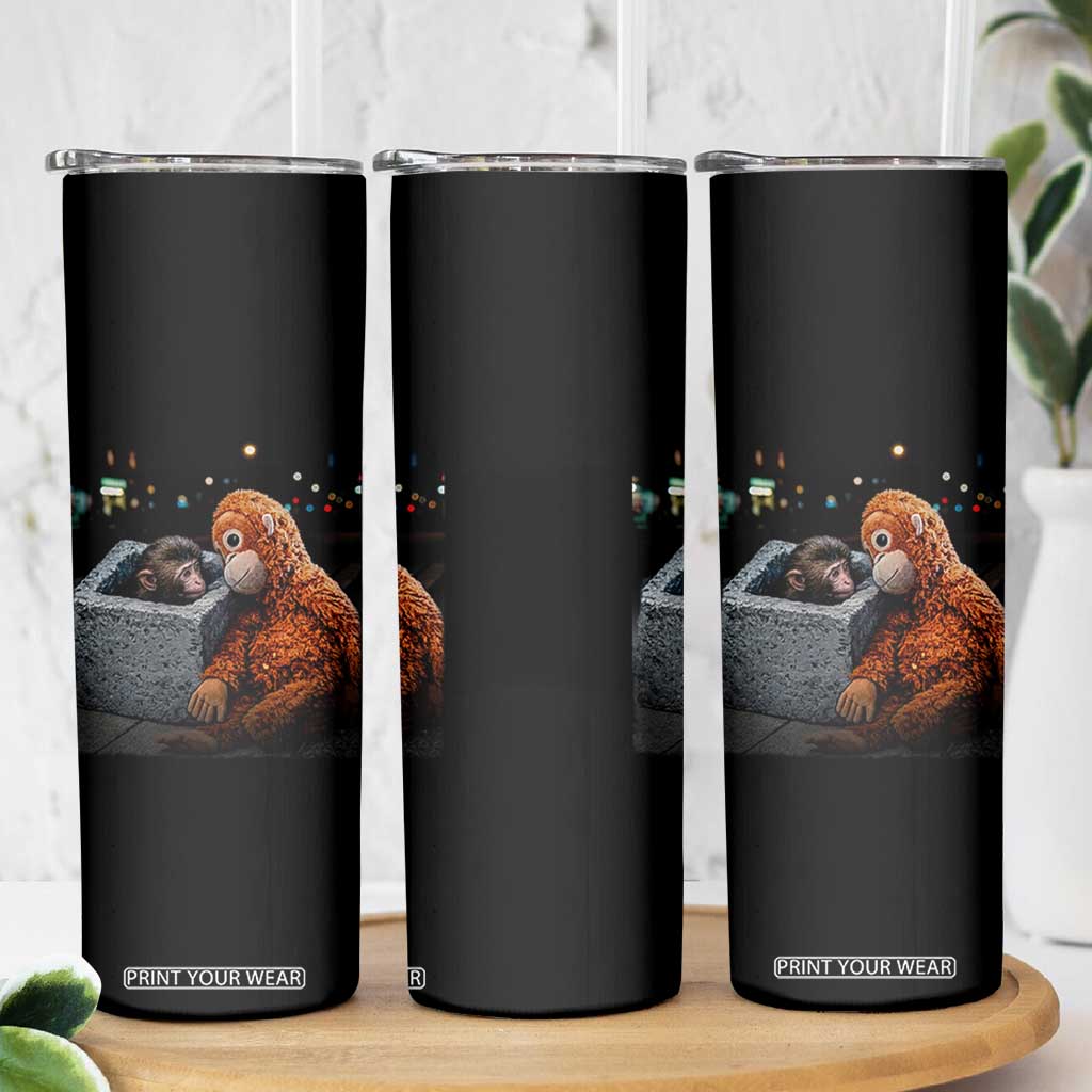 Punch Mokey Skinny Tumbler Viral Trend Baby Monkey Streets Meme TS14 Print Your Wear