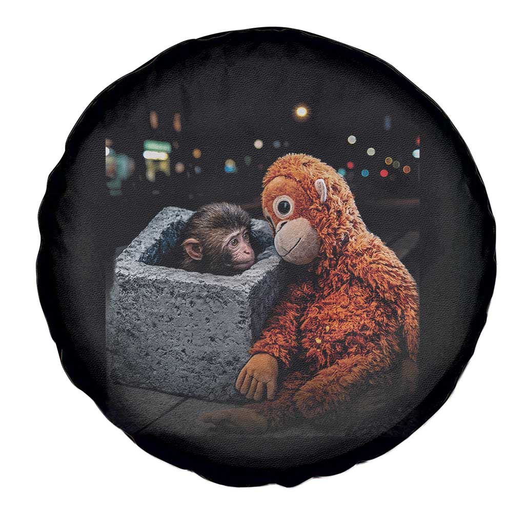 Punch Mokey Spare Tire Cover Viral Trend Baby Monkey Streets Meme TS14 Print Your Wear