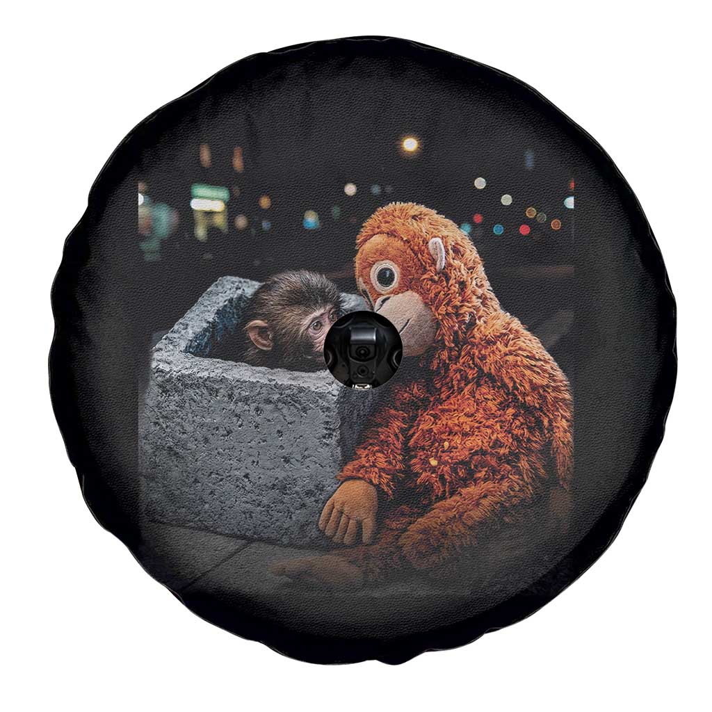 Punch Mokey Spare Tire Cover Viral Trend Baby Monkey Streets Meme TS14 Print Your Wear