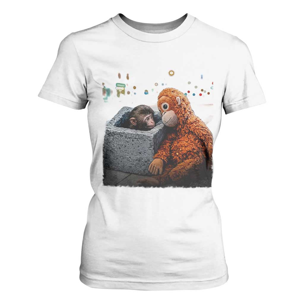 Punch Mokey T Shirt For Women Viral Trend Baby Monkey Streets Meme TS14 White Print Your Wear