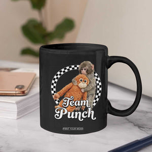Punch Mokey Coffee Mug Baby Monkey And Plush Toy Viral Trend TS14 Print Your Wear