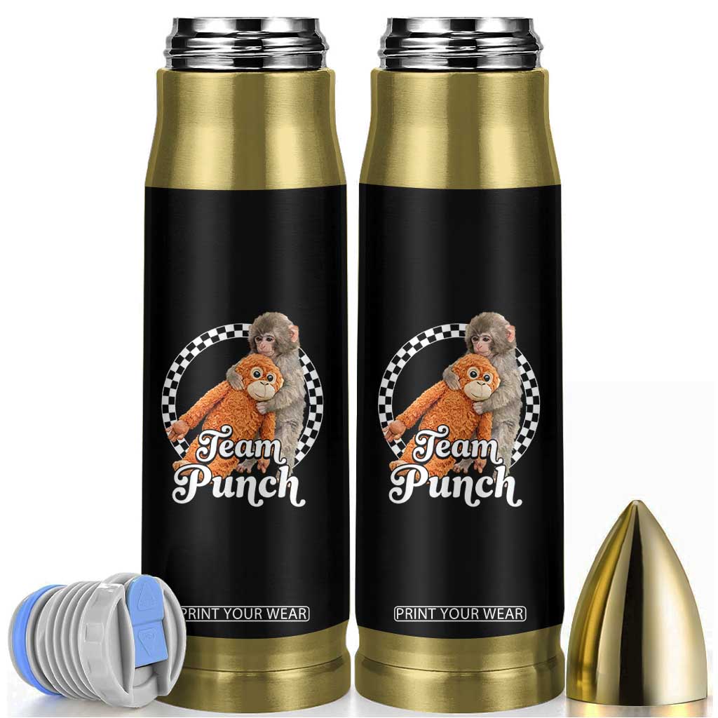 Punch Mokey Bullet Tumbler Baby Monkey And Plush Toy Viral Trend TS14 Black Print Your Wear