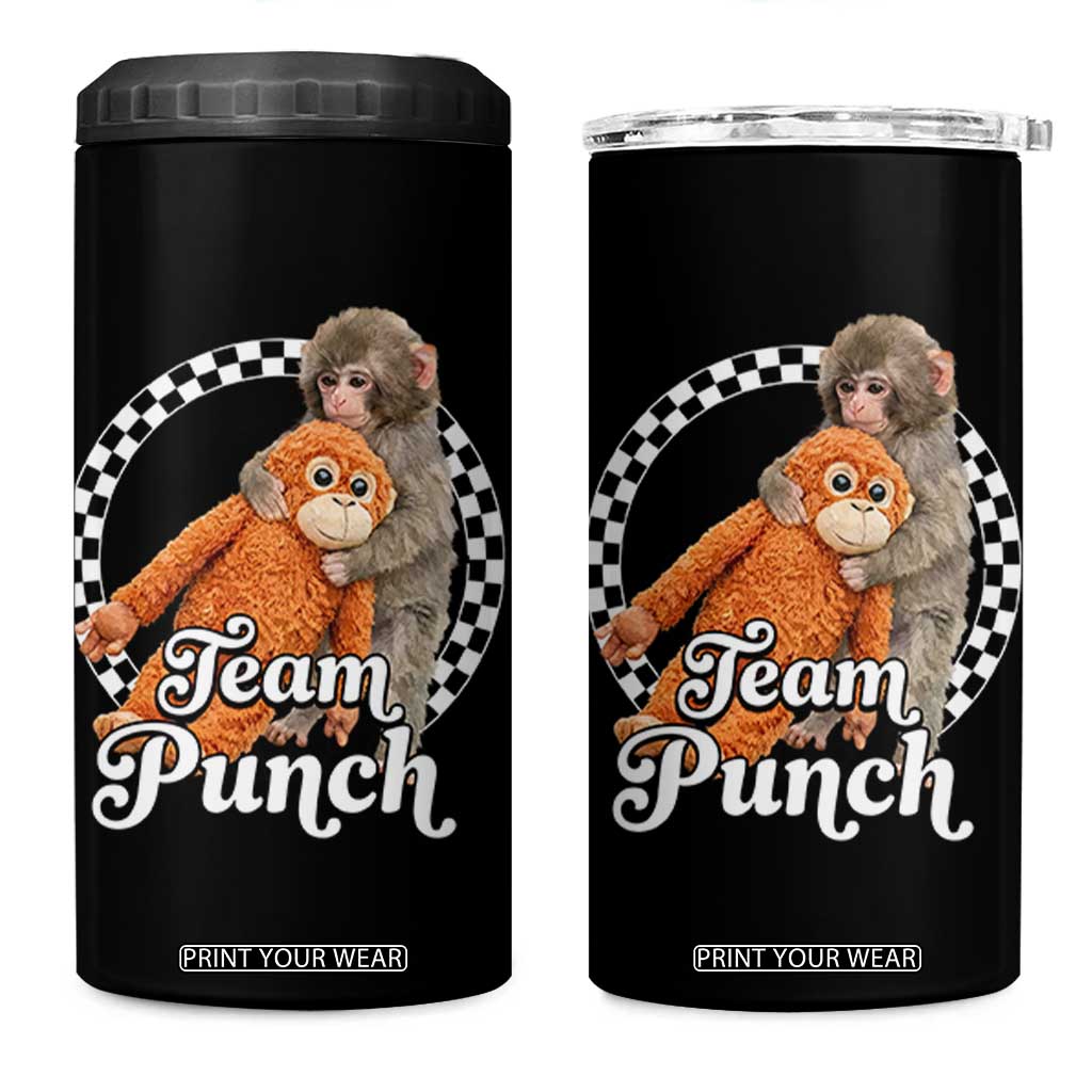 Punch Mokey 4 in 1 Can Cooler Tumbler Baby Monkey And Plush Toy Viral Trend TS14 One Size: 16 oz Black Print Your Wear