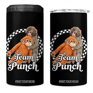 Punch Mokey 4 in 1 Can Cooler Tumbler Baby Monkey And Plush Toy Viral Trend TS14 One Size: 16 oz Black Print Your Wear