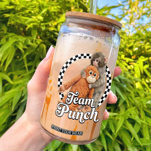 Punch Mokey Glass Can Baby Monkey And Plush Toy Viral Trend TS14 Black Print Your Wear