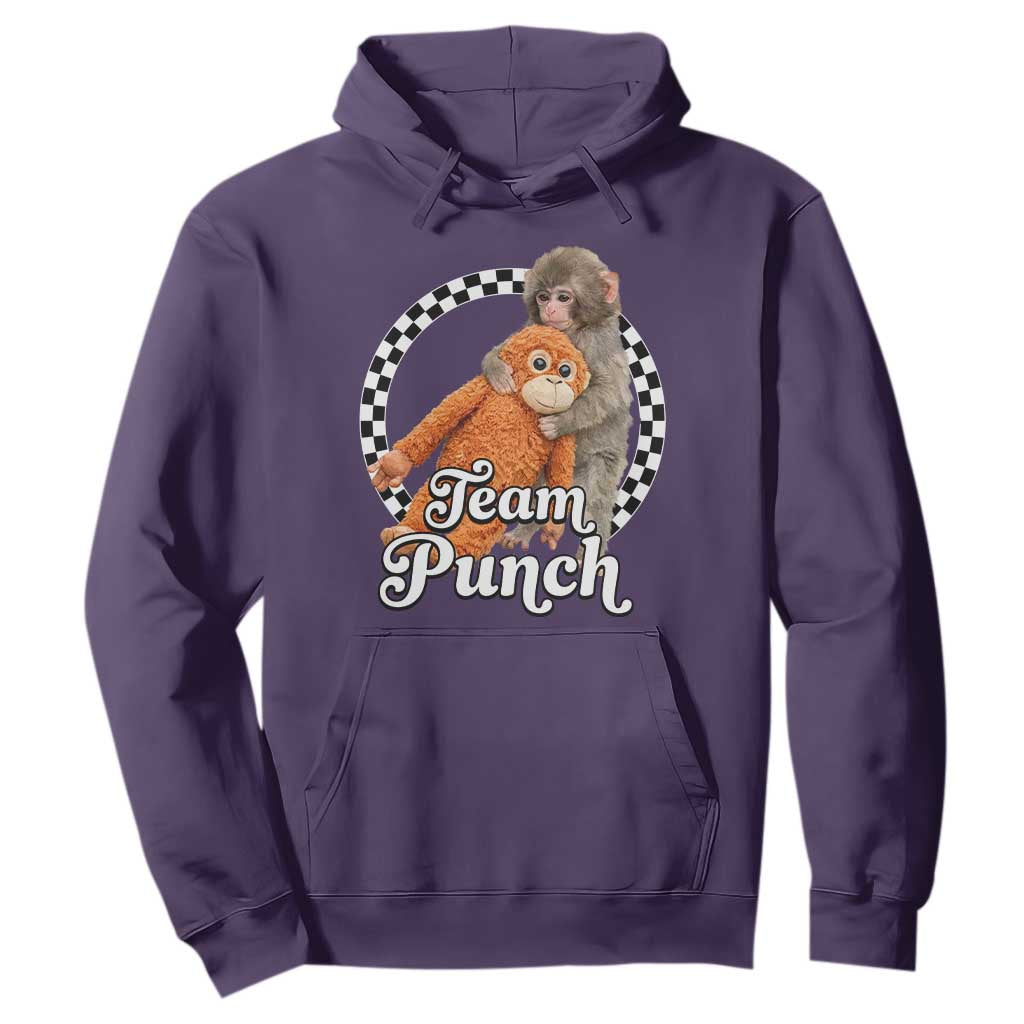 Punch Mokey Hoodie Baby Monkey And Plush Toy Viral Trend TS14 Purple Print Your Wear
