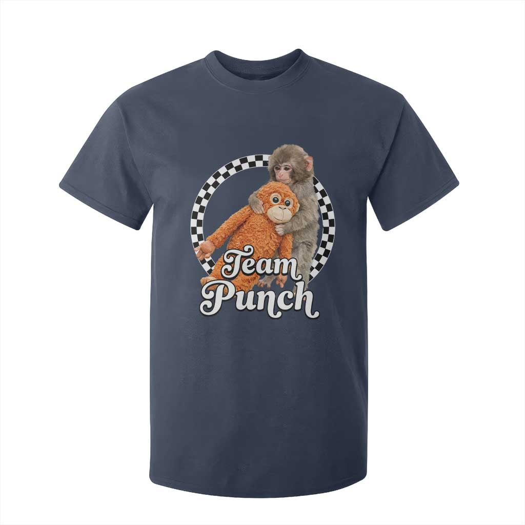Punch Mokey T Shirt For Kid Baby Monkey And Plush Toy Viral Trend TS14 Navy Print Your Wear