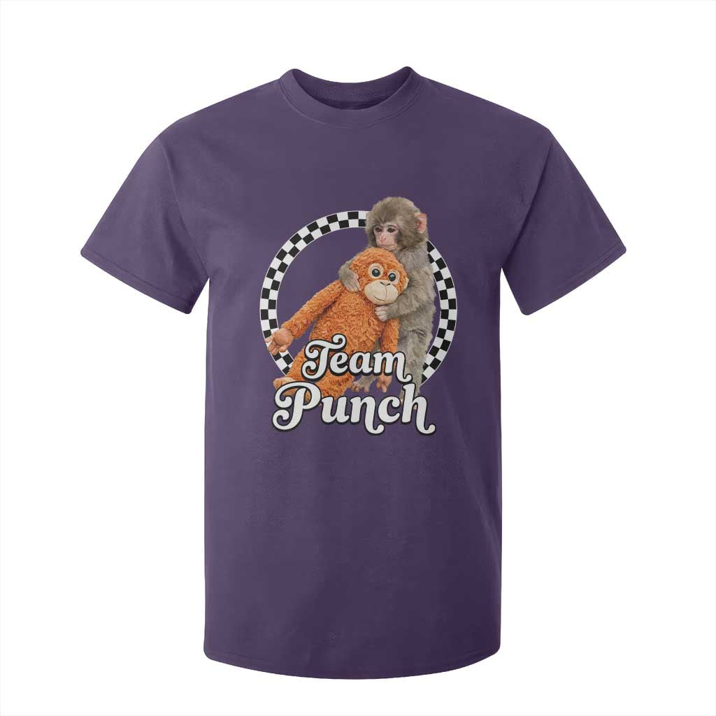 Punch Mokey T Shirt For Kid Baby Monkey And Plush Toy Viral Trend TS14 Purple Print Your Wear