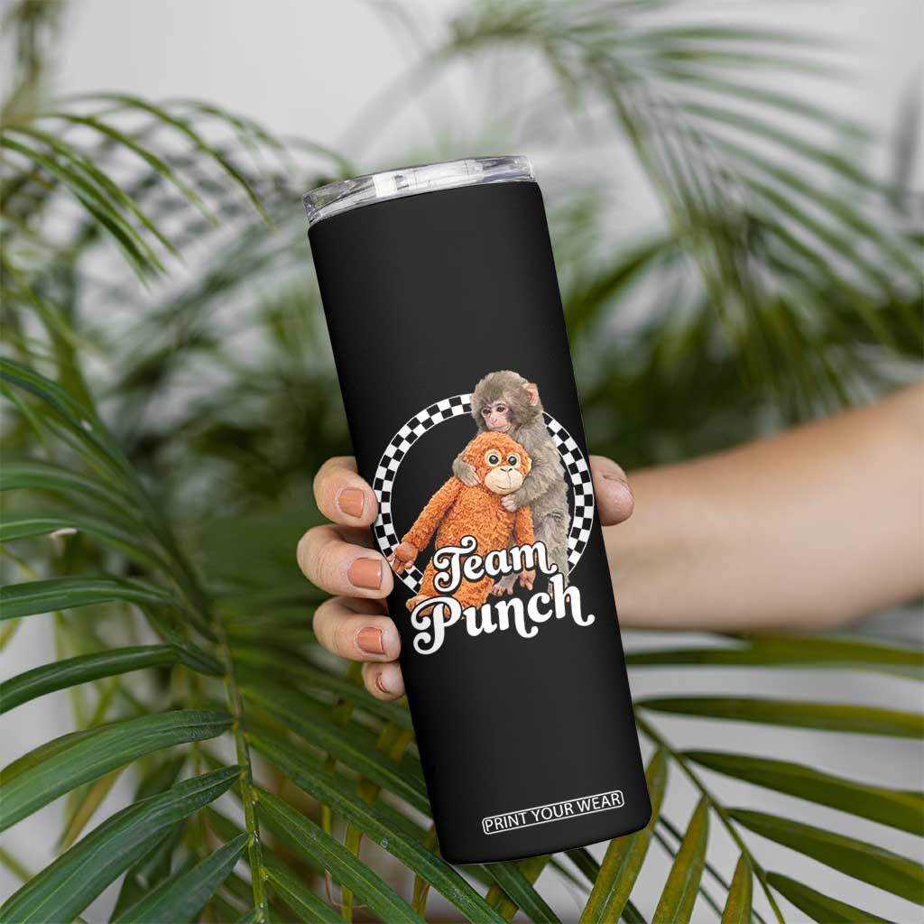 Punch Mokey Skinny Tumbler Baby Monkey And Plush Toy Viral Trend TS14 Print Your Wear