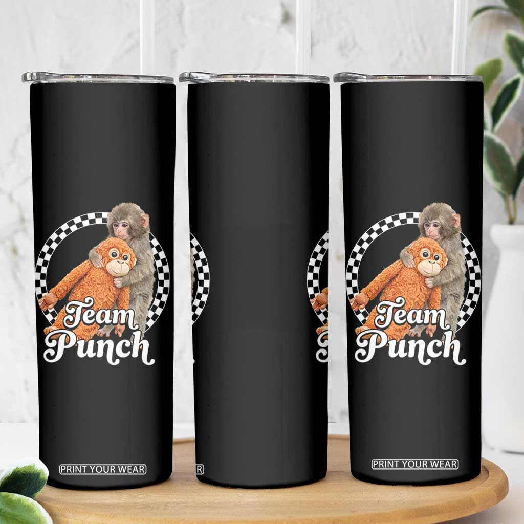 Punch Mokey Skinny Tumbler Baby Monkey And Plush Toy Viral Trend TS14 Print Your Wear