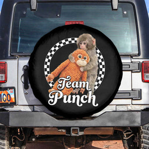 Punch Mokey Spare Tire Cover Baby Monkey And Plush Toy Viral Trend TS14 No hole Black Print Your Wear