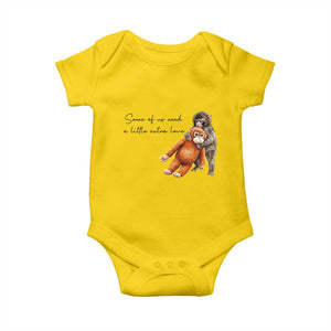 Punch Mokey Baby Onesie Some Of Us Need a Little Extra Love TS14 Daisy Print Your Wear