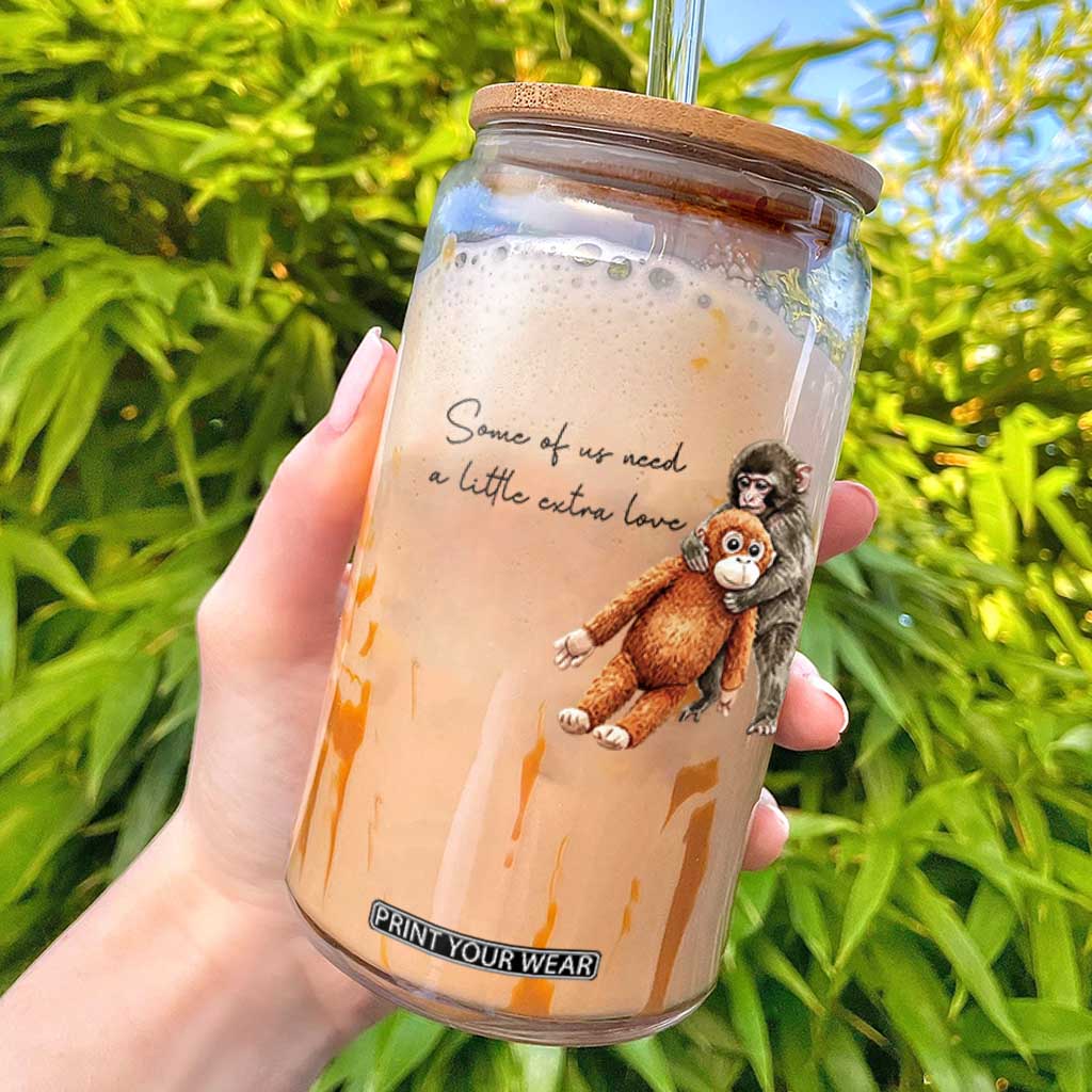 Punch Mokey Glass Can Some Of Us Need a Little Extra Love TS14 White Print Your Wear