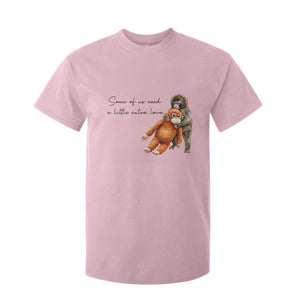 Punch Mokey T Shirt For Kid Some Of Us Need a Little Extra Love TS14 Light Pink Print Your Wear