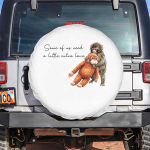 Punch Mokey Spare Tire Cover Some Of Us Need a Little Extra Love TS14 No hole White Print Your Wear