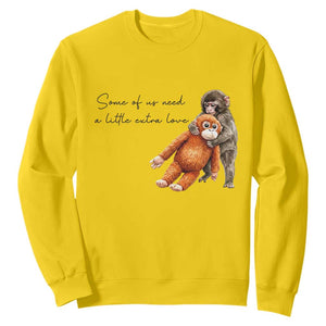 Punch Mokey Sweatshirt Some Of Us Need a Little Extra Love TS14 Daisy Print Your Wear