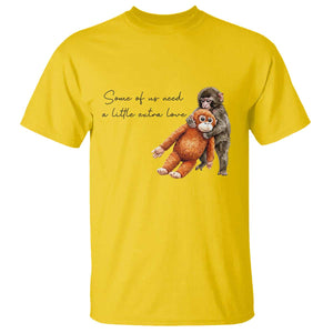Punch Mokey T Shirt Some Of Us Need a Little Extra Love TS14 Daisy Print Your Wear