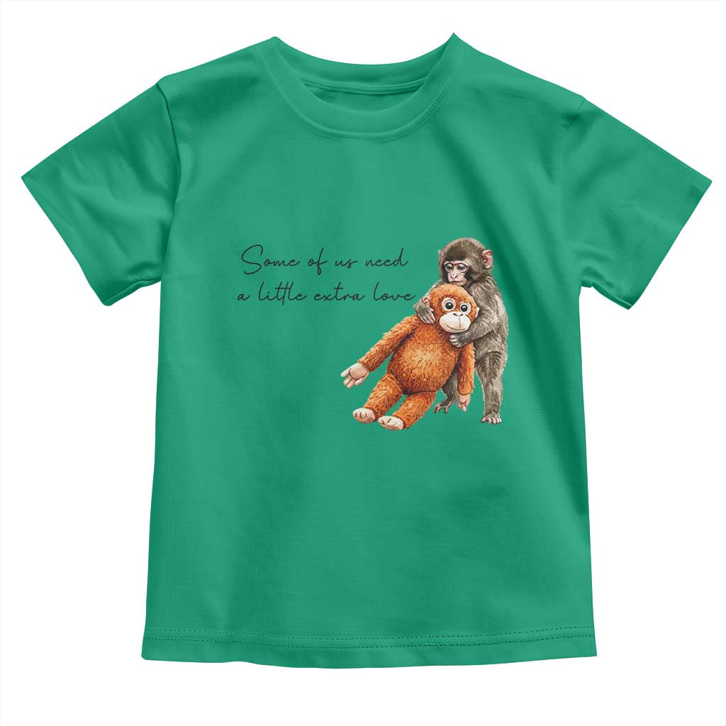 Punch Mokey Toddler T Shirt Some Of Us Need a Little Extra Love TS14 Irish Green Print Your Wear