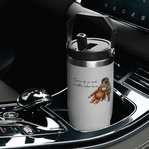Punch Mokey Flip Straw Tumbler Some Of Us Need a Little Extra Love TS14 Print Your Wear