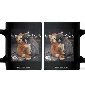 Punch Mokey Coffee Mug Funny Drinking Diet Coke Sunglasses Street Meme TS14 Black Print Your Wear