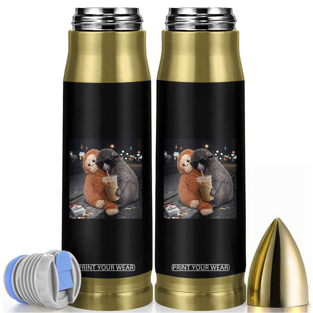 Punch Mokey Meme Bullet Tumbler Funny Drinking Iced Coffee Sunglasses Street TS14 Black Print Your Wear