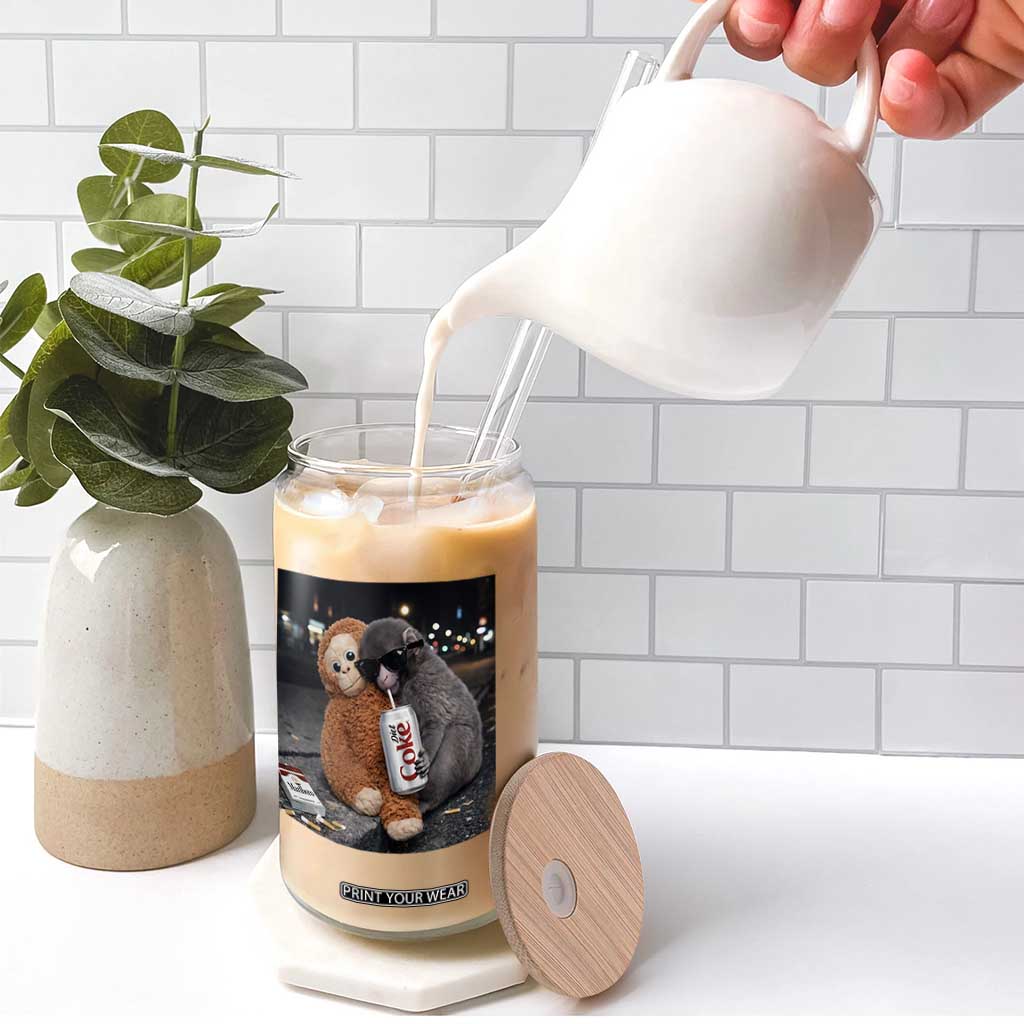 Punch Mokey Glass Can Funny Drinking Diet Coke Sunglasses Street Meme TS14 Print Your Wear