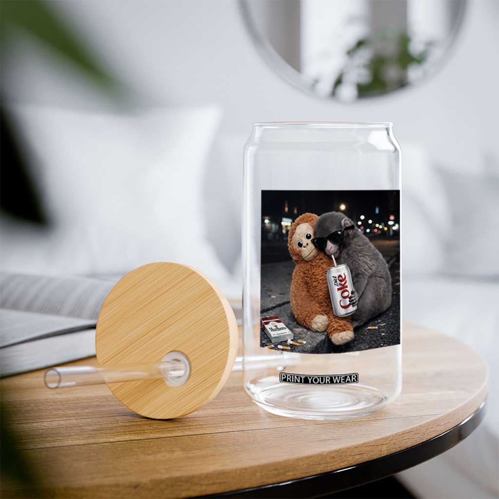 Punch Mokey Glass Can Funny Drinking Diet Coke Sunglasses Street Meme TS14 Print Your Wear
