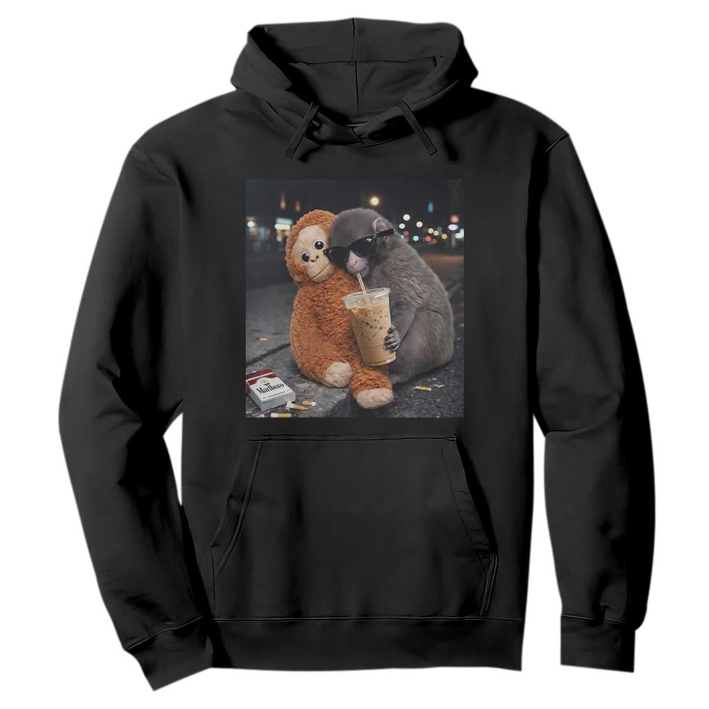 Punch Mokey Hoodie Funny Drinking Diet Coke Sunglasses Street Meme TS14 Black Print Your Wear