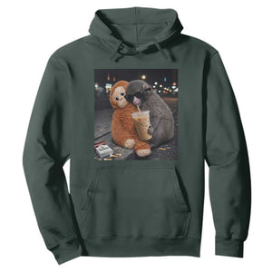 Punch Mokey Hoodie Funny Drinking Diet Coke Sunglasses Street Meme TS14 Dark Forest Green Print Your Wear