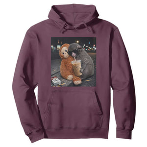 Punch Mokey Hoodie Funny Drinking Diet Coke Sunglasses Street Meme TS14 Maroon Print Your Wear
