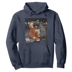 Punch Mokey Hoodie Funny Drinking Diet Coke Sunglasses Street Meme TS14 Navy Print Your Wear