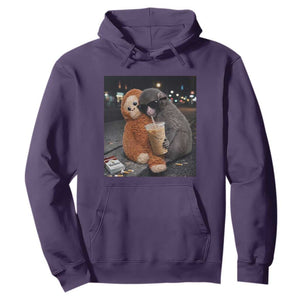 Punch Mokey Hoodie Funny Drinking Diet Coke Sunglasses Street Meme TS14 Purple Print Your Wear
