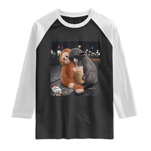Punch Mokey Raglan Shirt Funny Drinking Diet Coke Sunglasses Street Meme TS14 Black White Print Your Wear