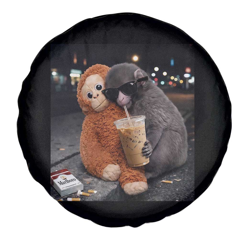 Punch Mokey Spare Tire Cover Funny Drinking Diet Coke Sunglasses Street Meme TS14 Print Your Wear