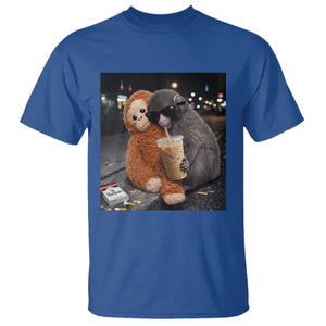 Punch Mokey T Shirt Funny Drinking Diet Coke Sunglasses Street Meme TS14 Royal Blue Print Your Wear