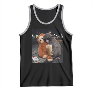 Punch Mokey Meme Tank Top Funny Drinking Iced Coffee Sunglasses Street TS14