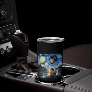 Punch Mokey Tumbler Cup Viral Baby Monkey Starry Night Van Gogh TS14 Print Your Wear